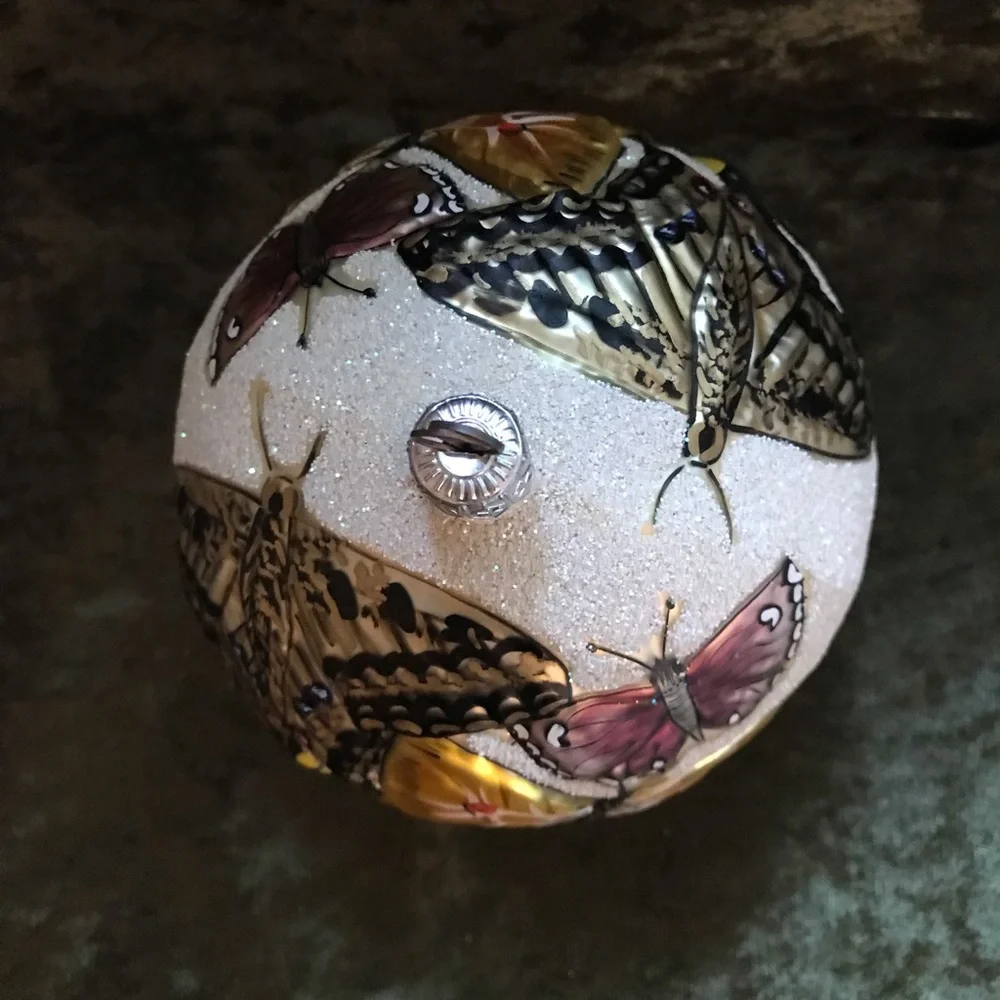Slavic Treasures Butterfly Ball ornament